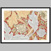 William Morris, Acanthus Leaves Wild Rose On Crimson, image on fineartamerica.com,.jpg